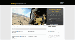 Desktop Screenshot of militaryhiringevents.com